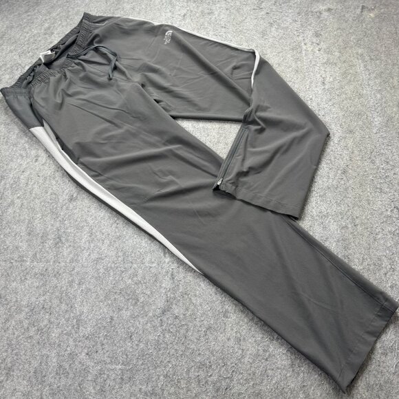 North Face Flight Series Track Pants Men L Gray Ankle Zip Stretch Running 32" - Picture 1 of 16